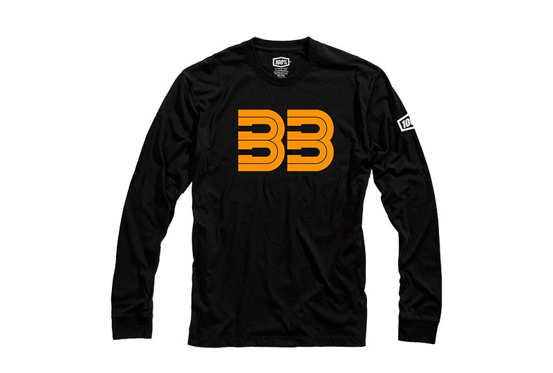 [100%] 백퍼센트 BB33 롱 슬리브 티셔츠 (블랙)