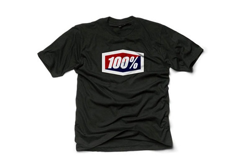 [100%] 백퍼센트 오피셜 티셔츠 (블랙)