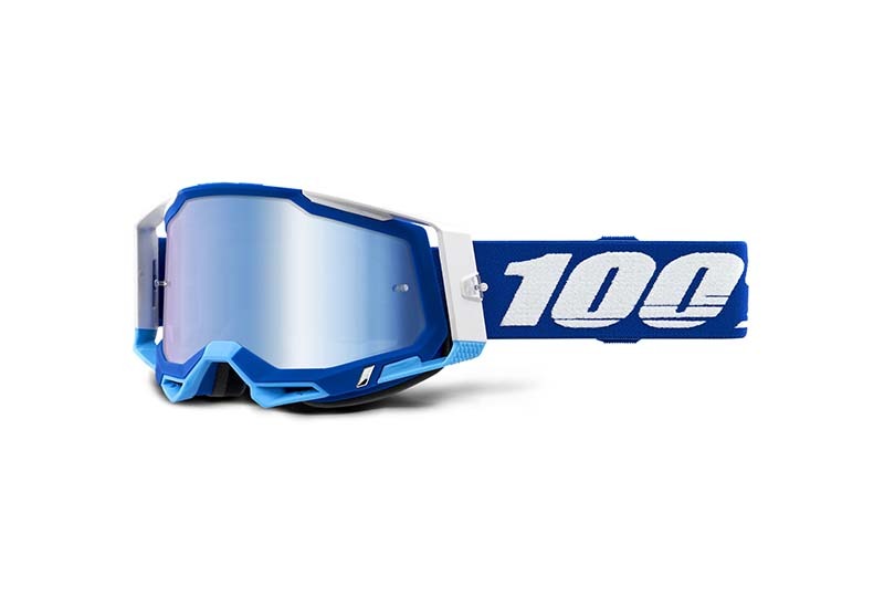 [100%] 레이스크래프트 2 고글, 블루 - 미러 블루 렌즈